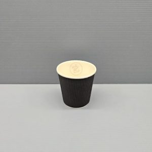 4oz (Black) Ripple Hot Cup